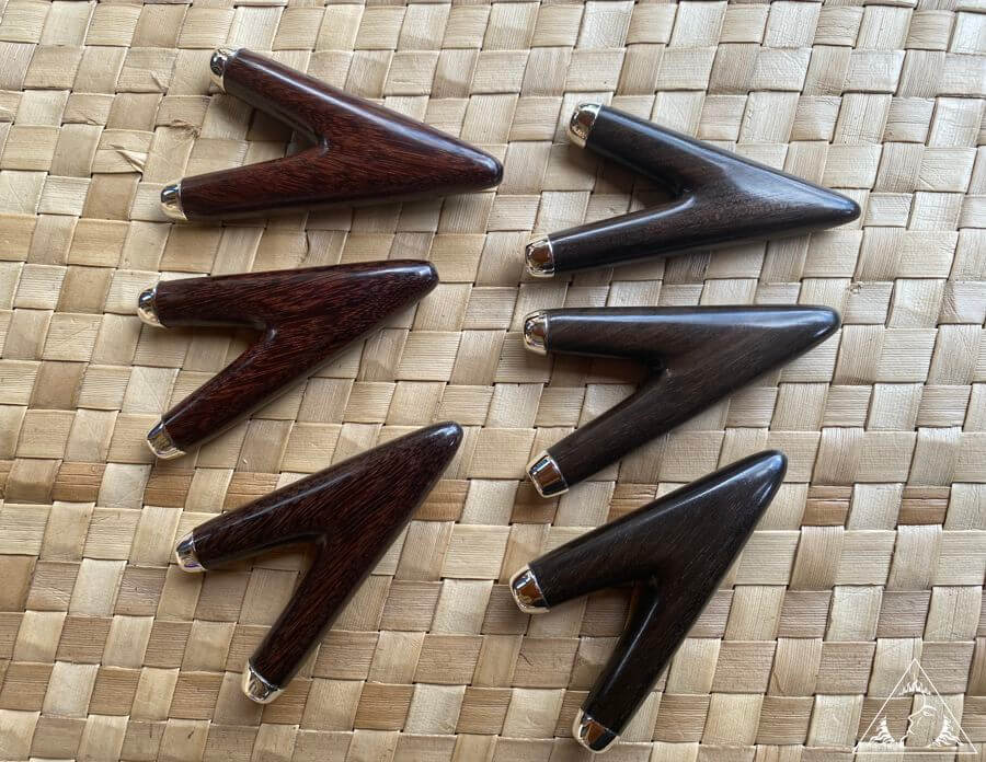 Kuripe pipes with sterling silver tips, wholesale for stores and boutiques